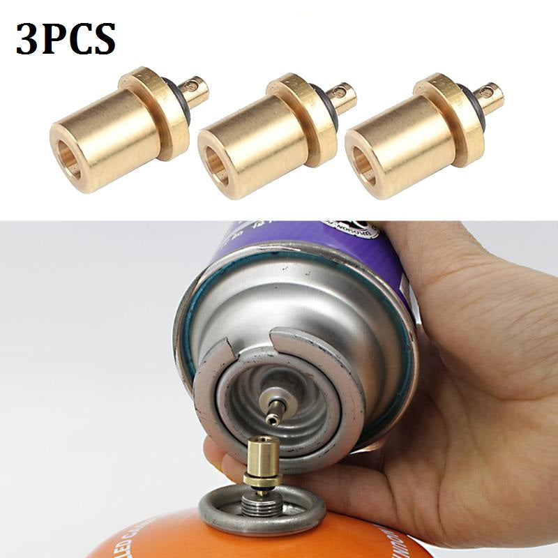 1/2/3Pcs Gas Burner Adapter Outdoor Camping Stove Gas Cylinder Gas Tank Gas Burner Accessories Hiking Inflate Butane Canister-ebowsos