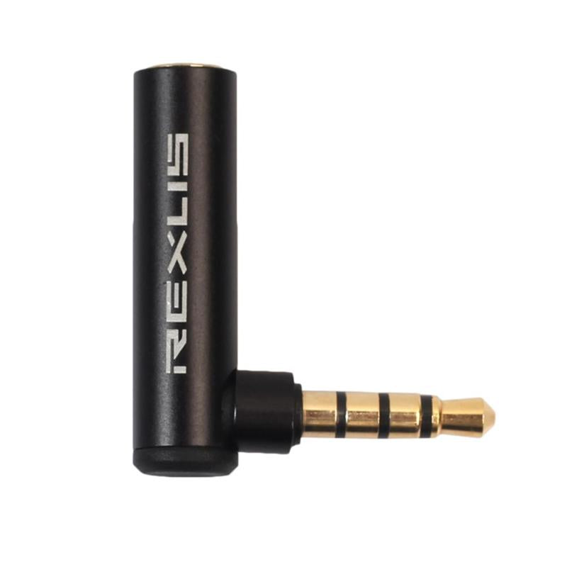 1/2/5 Gold Plated 3.5mm Male to Female 90 Degree Right Angled Adapter Audio Microphone Jack Stereo Plug Connector High Quality - ebowsos