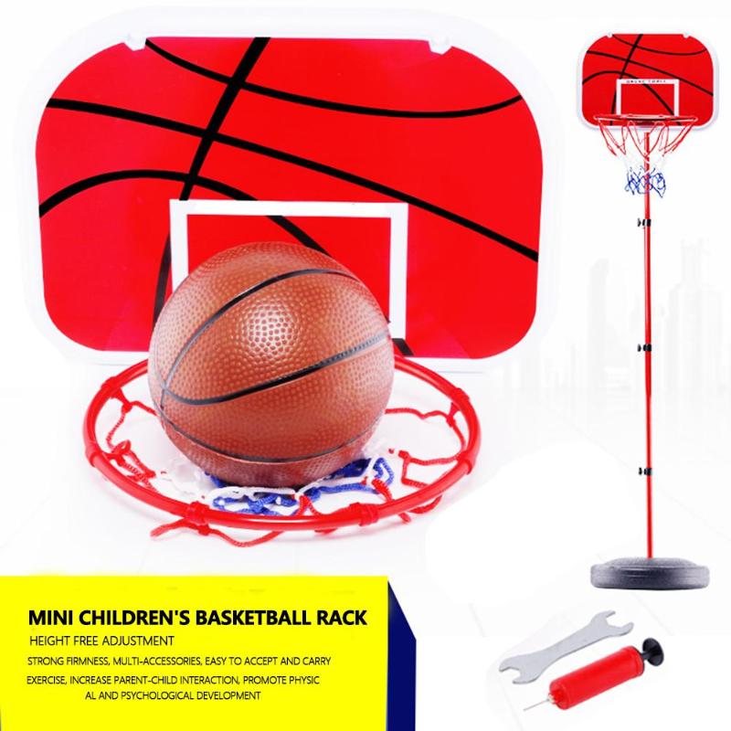 1.5M Adjustable Height Basketball Set Backboard Stand Net Toy Inflatable Basketball Outdoor Indoor Sports Toys for Children Kids-ebowsos