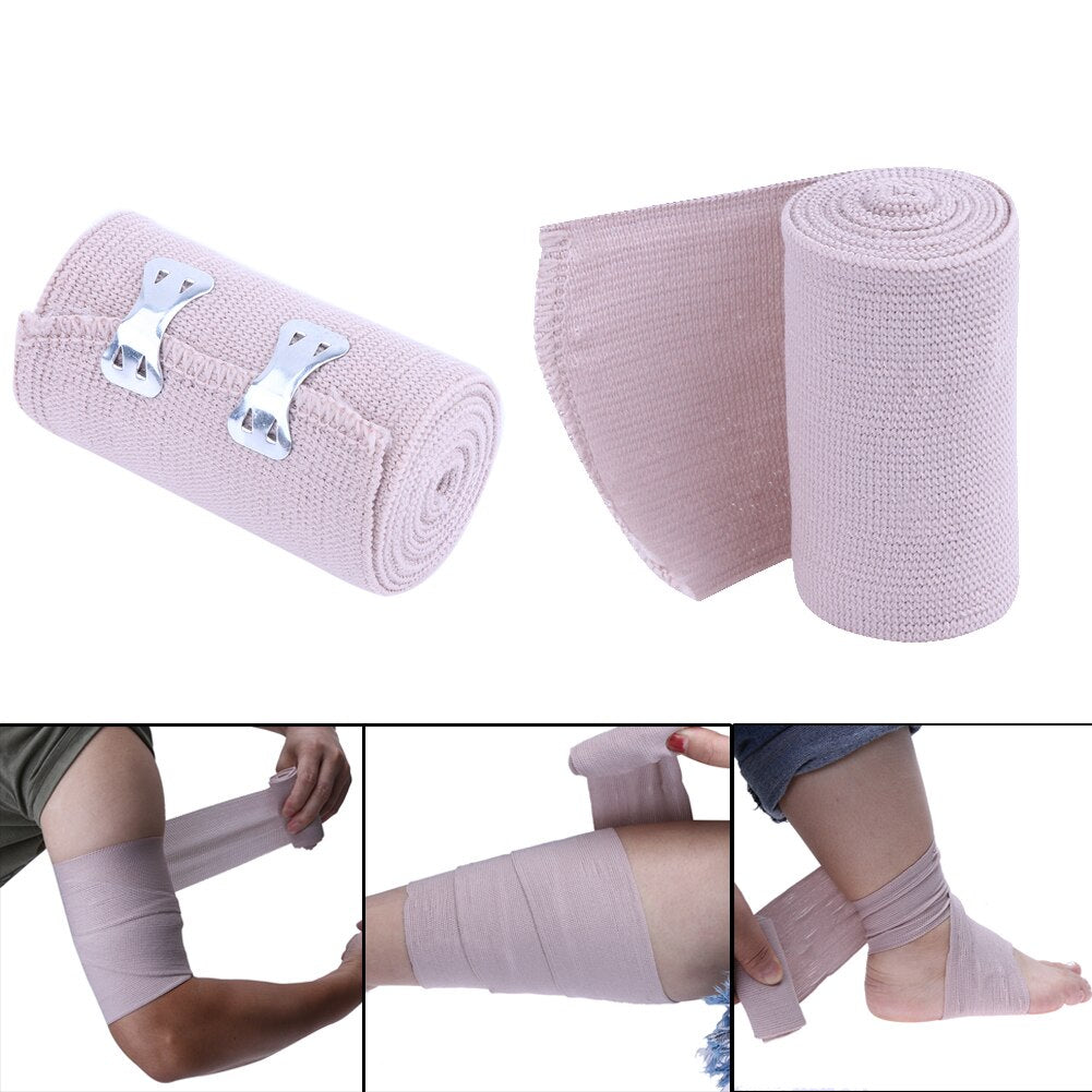 1.6MX7.2CM Power Lifting Elastic Bandage Tape Leg Calf Knee Support Wraps Knee Pads Protector Sports Safety Elbow Pads-ebowsos