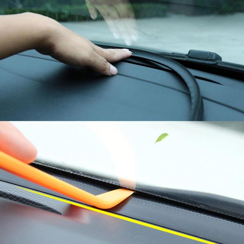 1.6m Universal Car Interior Dashboard Sealing Strip Soundproof Styling Sticker Sealing Strip For Auto Car Dashboard Windshield - ebowsos