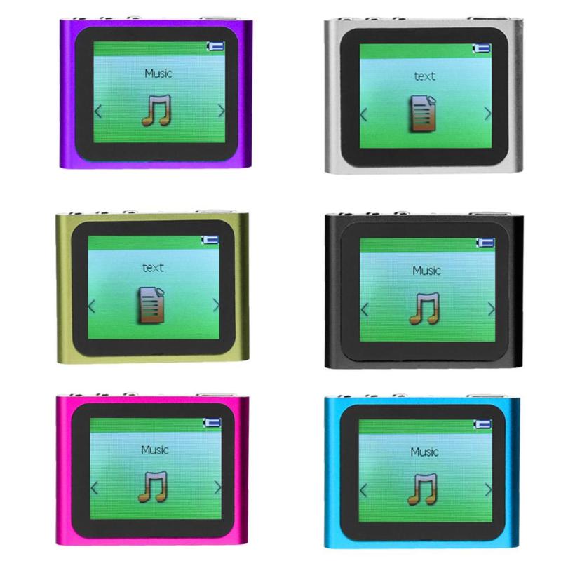 1.8 Inch TFT Big LCD Touch Screen Display MP3 MP4 Player 6th Generation Music Ebook Video Movie FM Radio MP4 Player with Clip - ebowsos