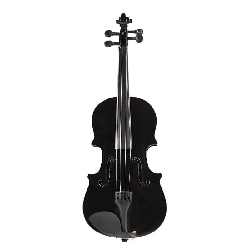 1/8 Kids Children Natural Acoustic Violin Fiddle with Case Bow Rosin Musical Instrument Gifts composite wood Material-ebowsos