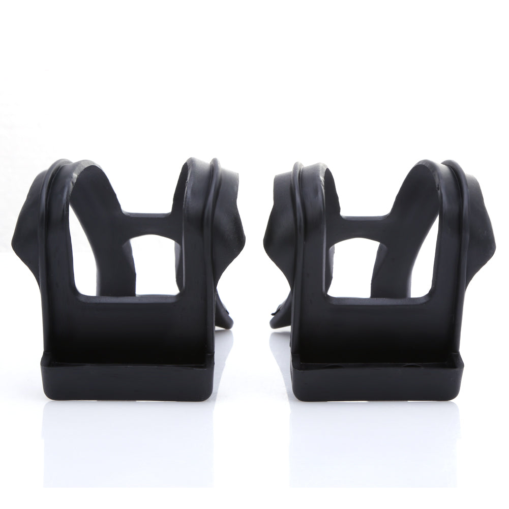 1 Pair Cycling Bicycle Bike Strapless Toe Pedal Clips Half Clips Black Ultra-light Mountain Bike Pedal Clamp Bike Toe Clips-ebowsos