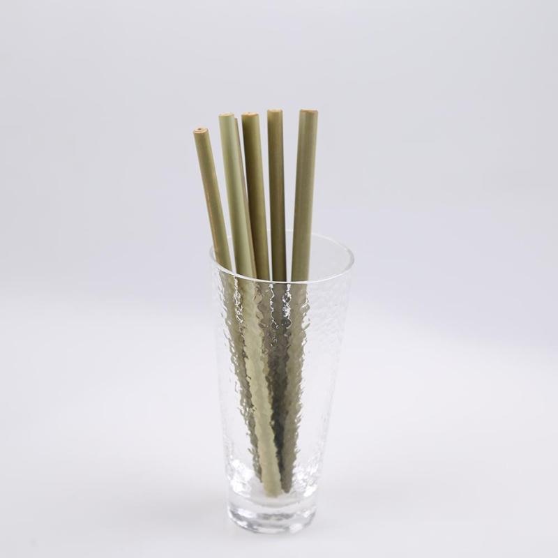 1 Pair Natural Bamboo Drinking Straws Tableware for Party Birthday Wedding - ebowsos