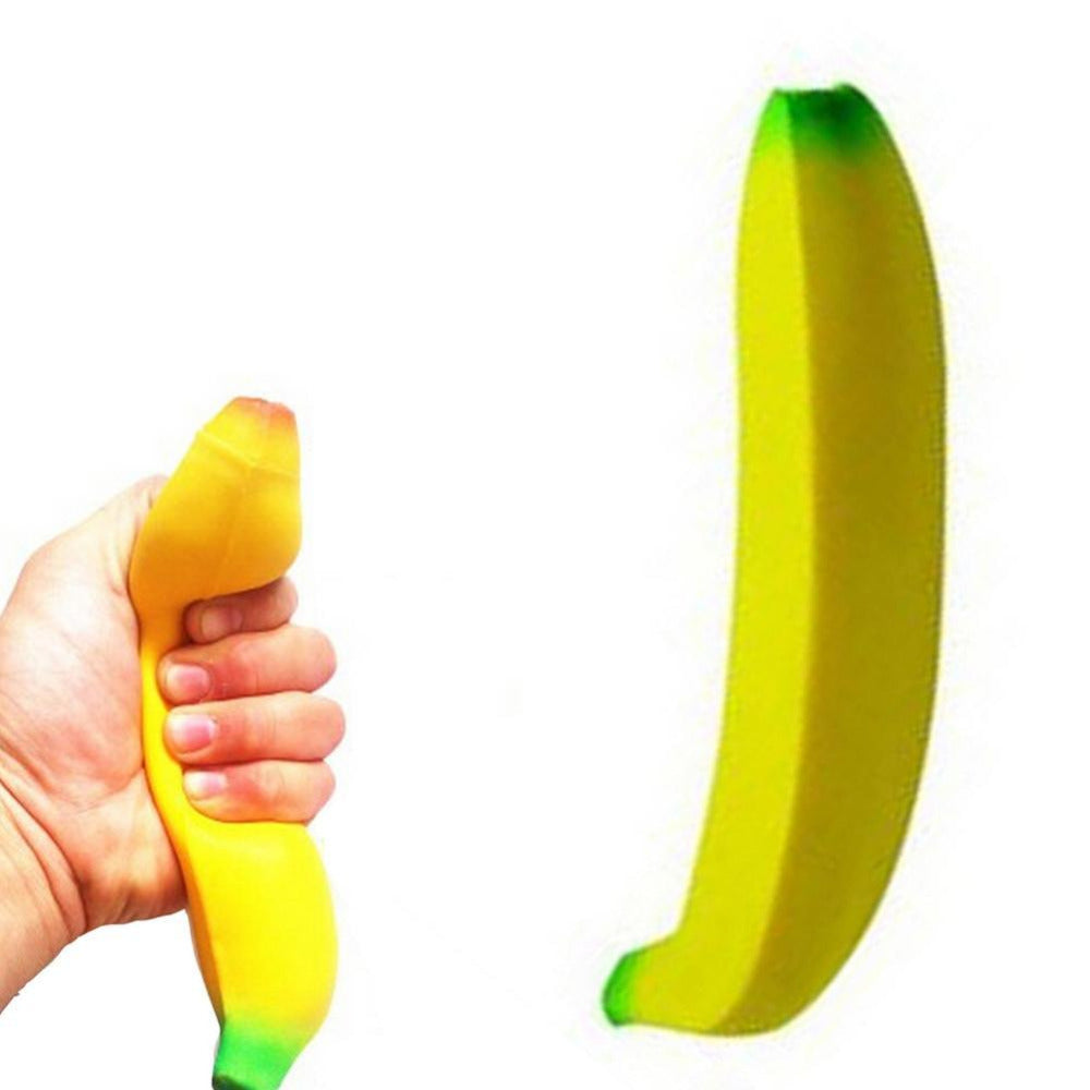 1 Pc Squeeze Banana Slow Rising Home Decoration Cute Simulate Phone Straps Pendant Squeeze Stress Stretch Bread Kids Toy Gift-ebowsos