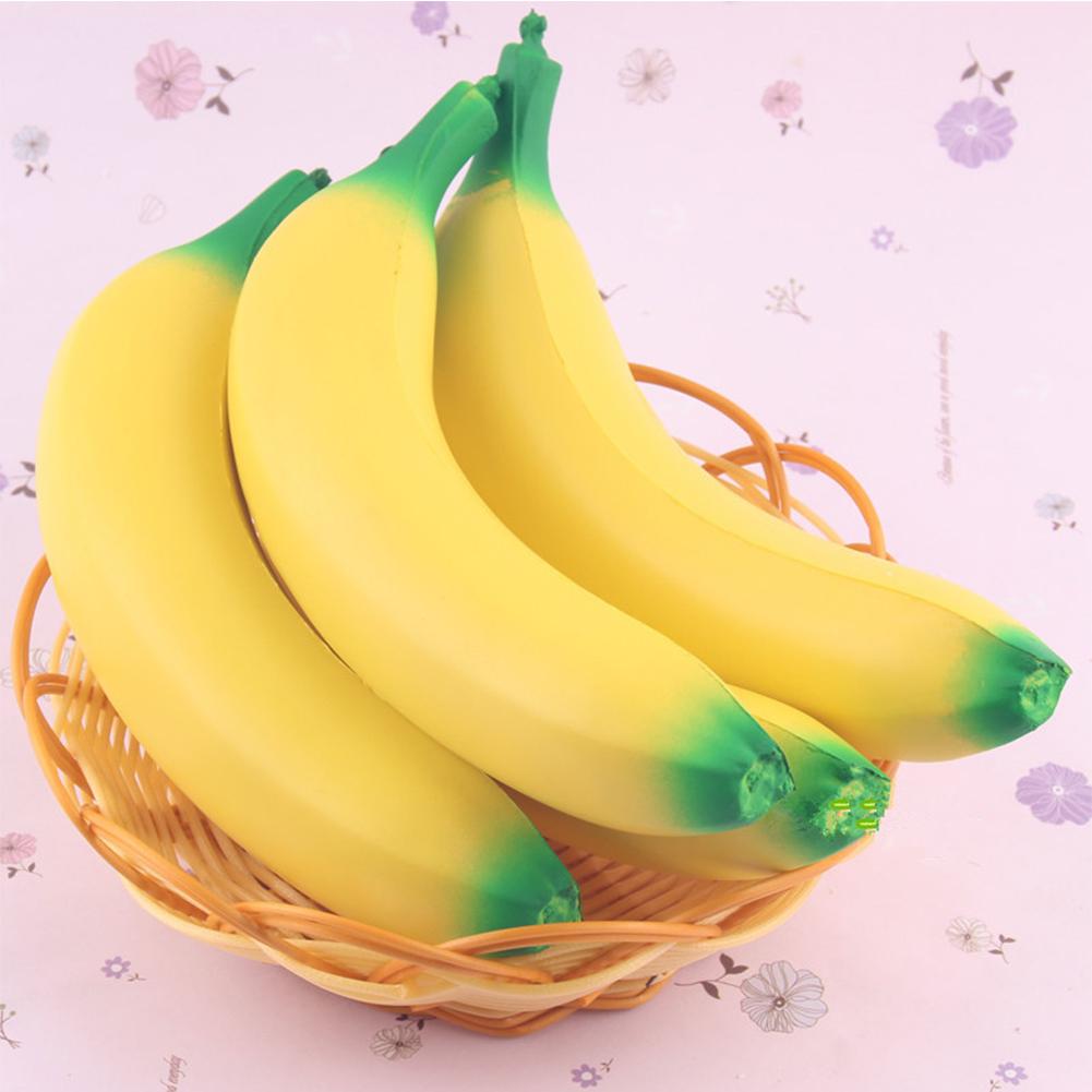 1 Pc Squeeze Banana Slow Rising Home Decoration Cute Simulate Phone Straps Pendant Squeeze Stress Stretch Bread Kids Toy Gift-ebowsos