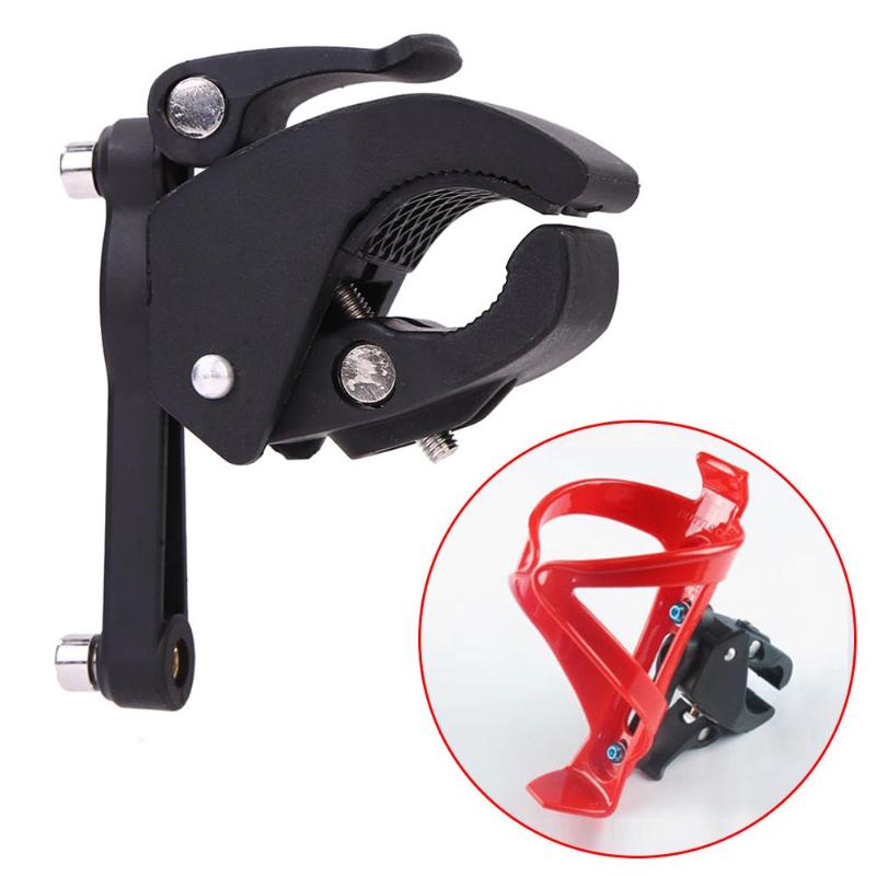 1 Set Bicycle Cycling Clamp Clip Water Bottle Holder Clamp Adapter Clip Bicycle Handbar Bike Bottle Cage Adapter Clip-ebowsos