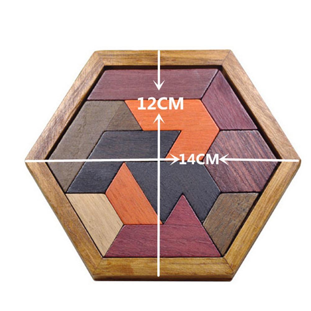 1 set Wooden Jigsaw Puzzles Toys Board Wood Geometric Shape Puzzle Develop Children Creativity Toys Suit for Adults Kids-ebowsos