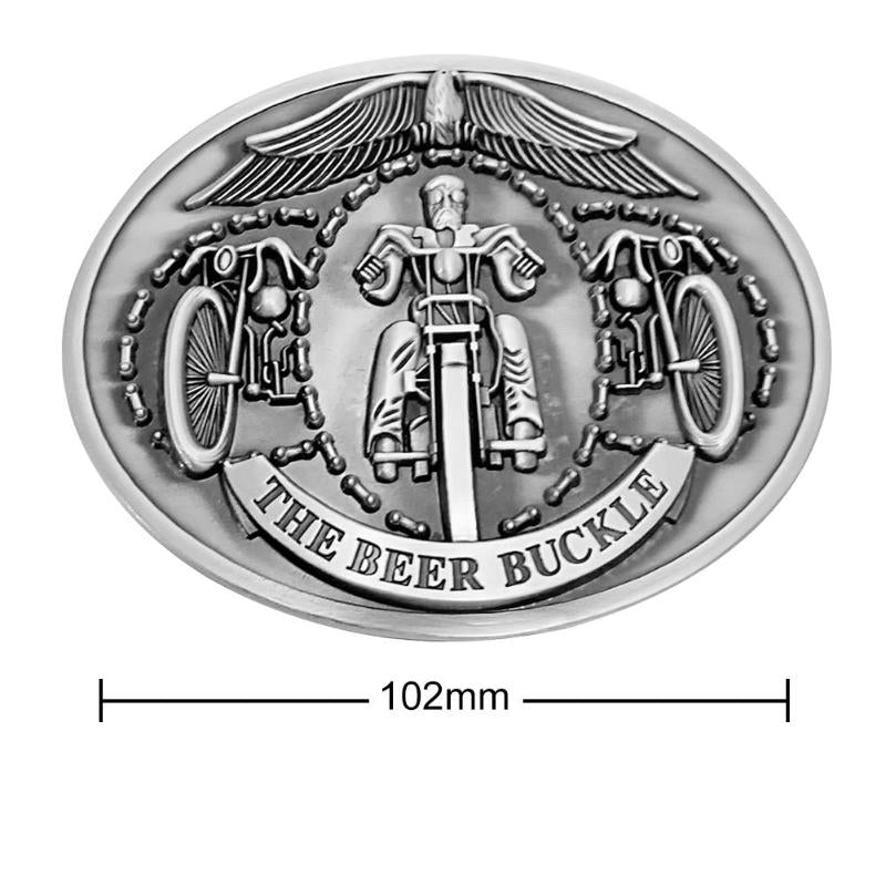 10.2X8CM Outdoor Metal Beer Head Belt Funny Bottle Buckle for Camping Picnic Wine Can Holder-ebowsos