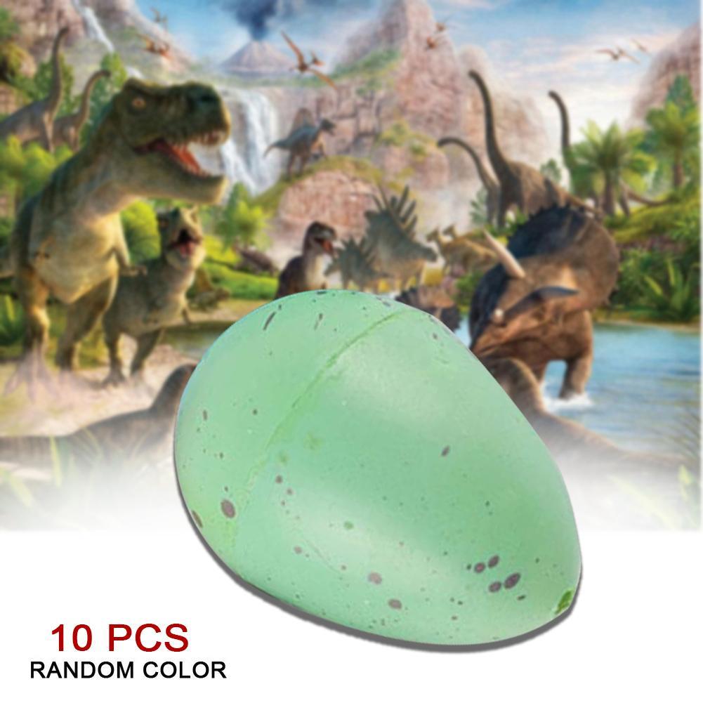 10 Pcs/Pack Magic Hatching Inflation Add Water Growing Dinosaur Eggs Practical Joke Toy For Kids Educational Novelty Gag Toys-ebowsos