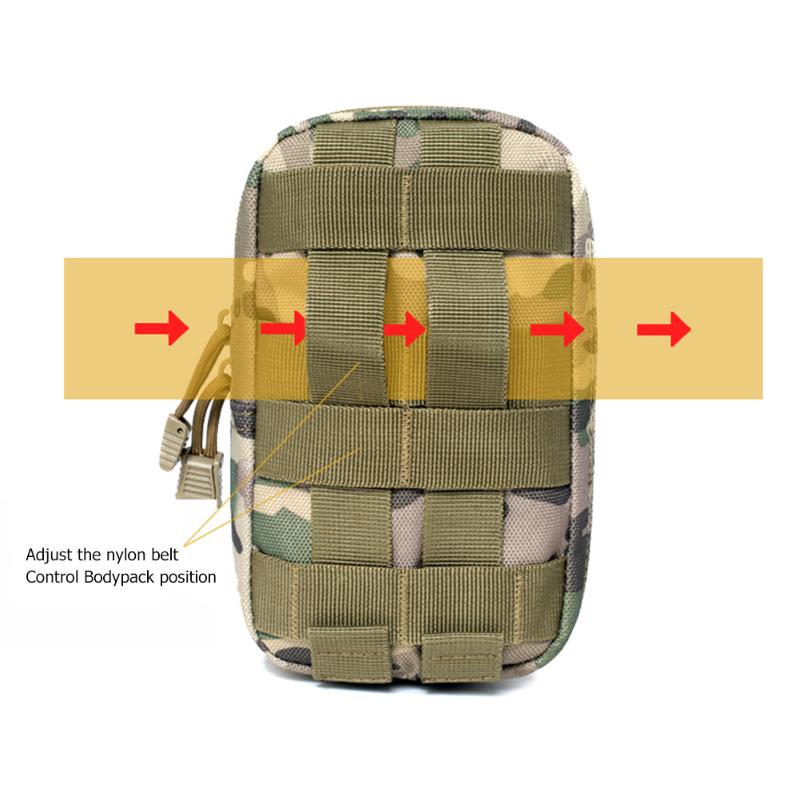 1000D Oxford Cloth Molle Bag Waist Shoulder Pouch Crossbody Bag for Delicate Outdoor Hunting Camping Crossbody Supplies-ebowsos