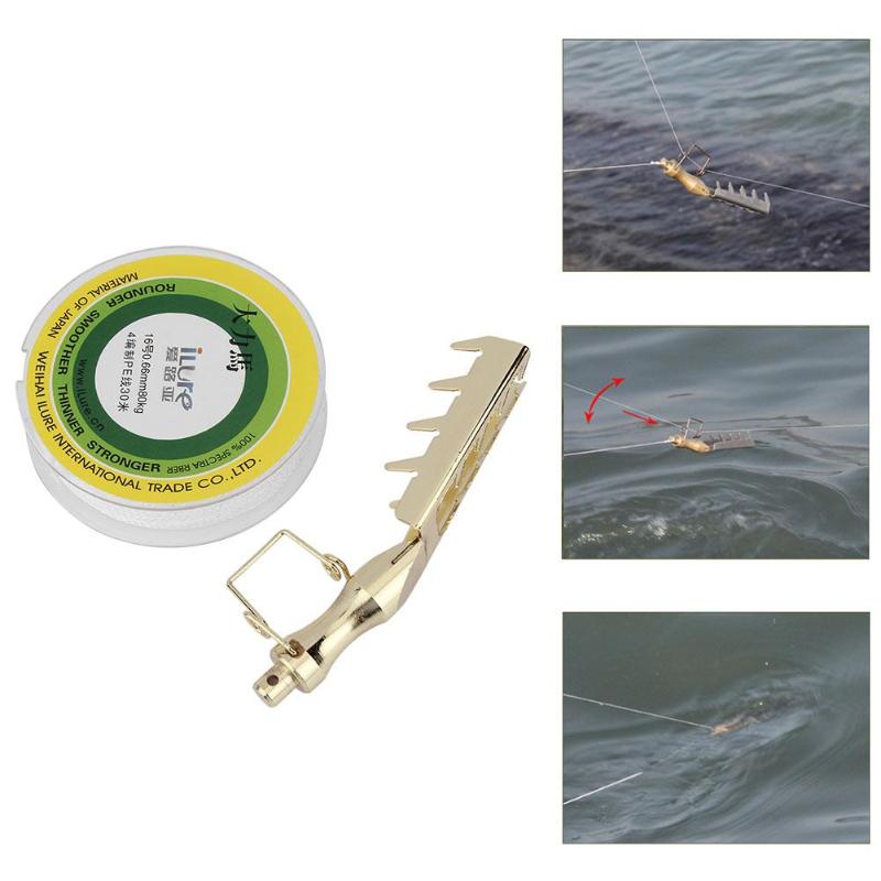 100g/set Stainless Steel Hard Bait Retriever Bait Rescue Lure Braided PE Line Seeker Saver Fishing Tackle-ebowsos