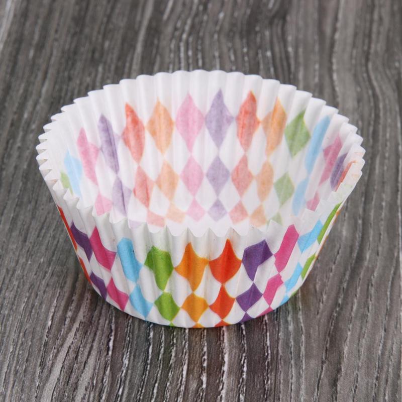 100pcs Cupcake Liner Baking Cups Cupcake Mold Paper Cases Cake Decorating - ebowsos