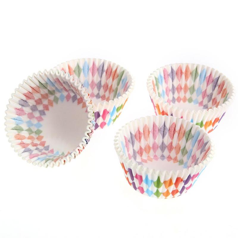 100pcs Cupcake Liner Baking Cups Cupcake Mold Paper Cases Cake Decorating - ebowsos