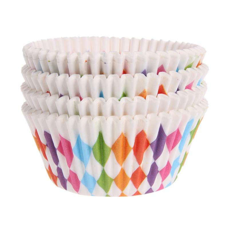 100pcs Cupcake Liner Baking Cups Cupcake Mold Paper Cases Cake Decorating - ebowsos