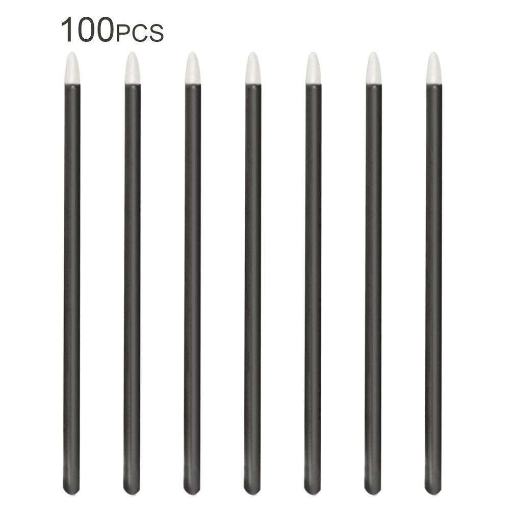 100pcs/lot Disposable Makeup Eyeliner Brushes Individual Applicator Superfine Fibre Swab Makeup Tool Cosmetic Accessories - ebowsos