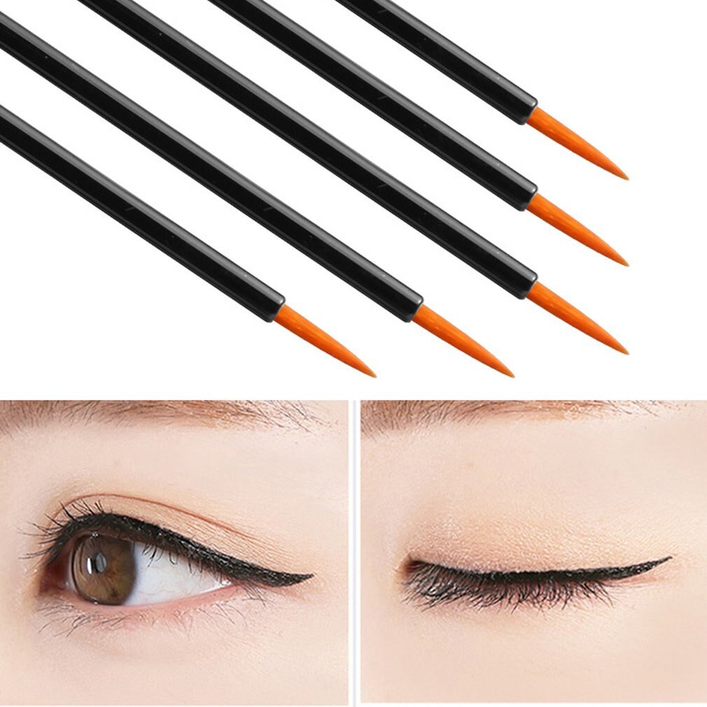 100pcs/lot Disposable Makeup Eyeliner Brushes Individual Applicator Superfine Fibre Swab Makeup Tool Cosmetic Accessories - ebowsos