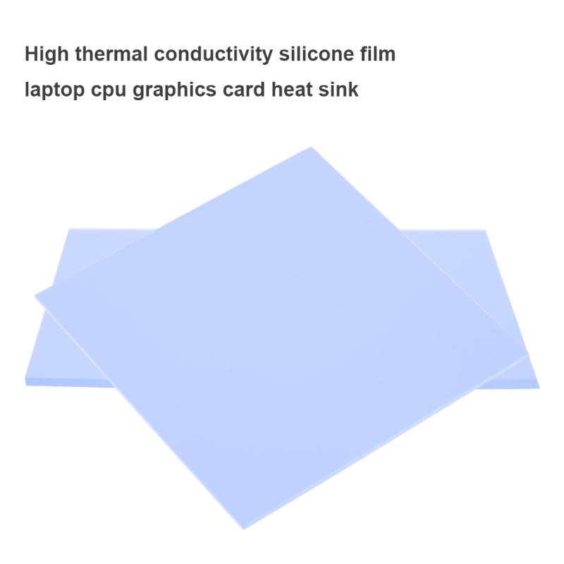 100x100mm 0.5mm Silicone Thermal Pad Sheet Computer CPU Graphics Chip Heat Sink Heatsink Cooling Conductive Thermal Pad New - ebowsos