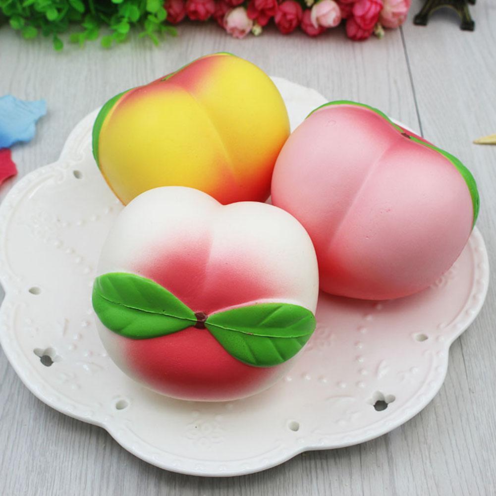 10CM Cute Soft Squeeze Peaches Cream Scented Super Slow Rising Antistress Toy Phone Strap Squeeze Toys Key Chain Kids Toy Gift-ebowsos