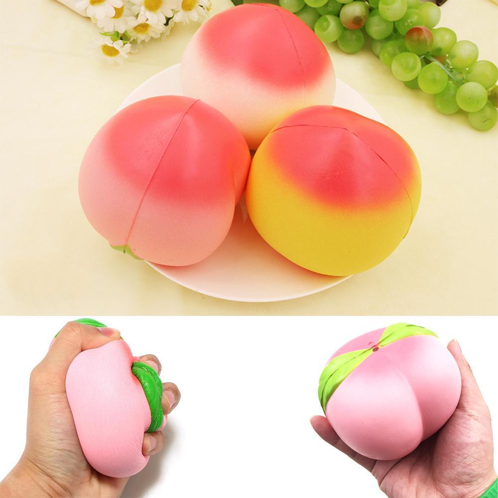 10CM Cute Soft Squeeze Peaches Cream Scented Super Slow Rising Antistress Toy Phone Strap Squeeze Toys Key Chain Kids Toy Gift-ebowsos