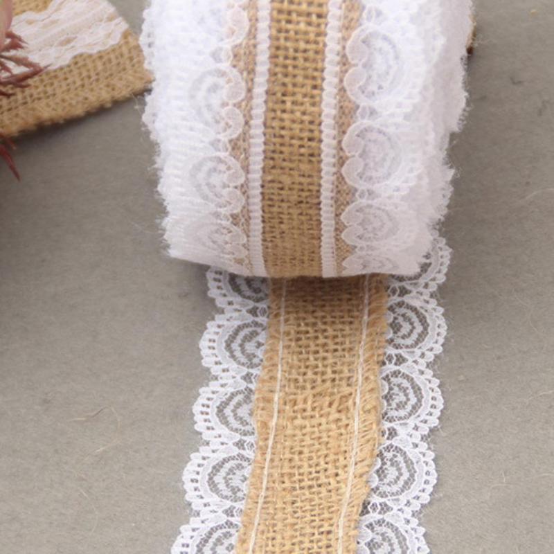 10M DIY Lace Linen Roll Christmas Wedding Craft Decorations Home - ebowsos