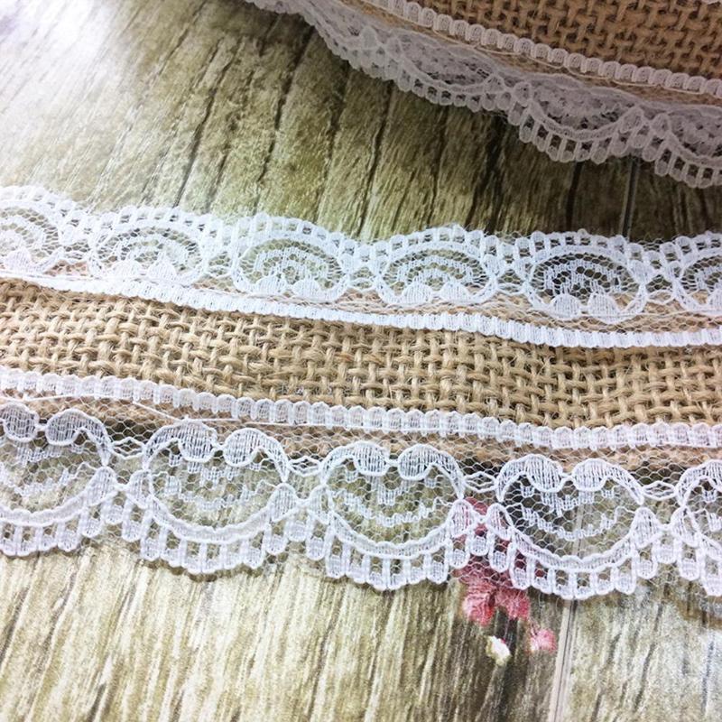 10M DIY Lace Linen Roll Christmas Wedding Craft Decorations Home - ebowsos