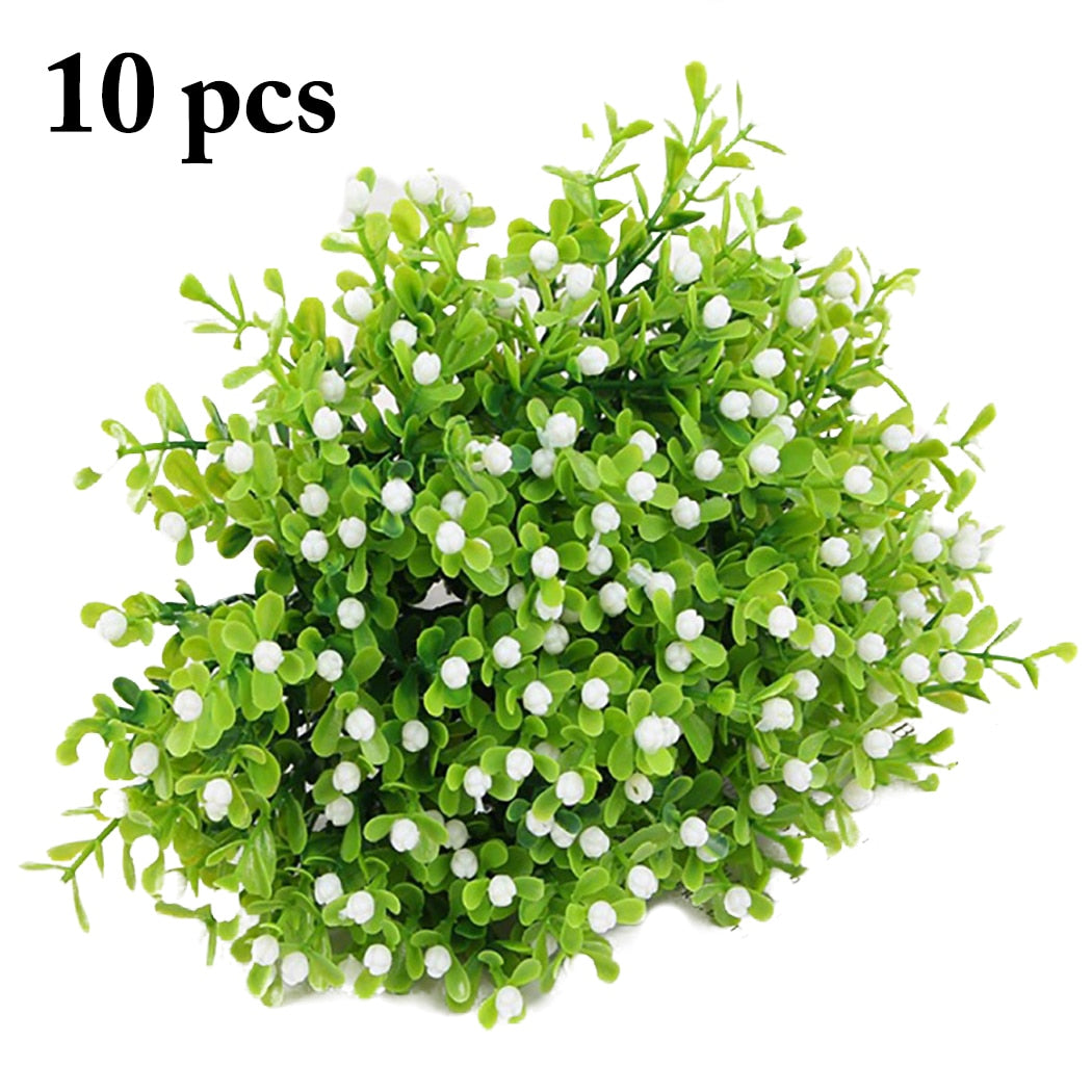 10PCS Artificial Gypsophila Flower Lifelike Multi-Purpose Plastic Flower Fake Flower Home Desktop Decoration Supplies-ebowsos