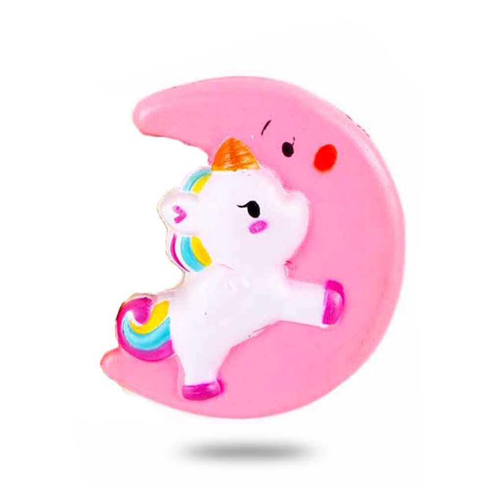 10cm Squeeze Cute Moon Horse Toy Scented Cream Slow Rising Decompression Antistress Squeeze Toy Wall Windows Decoration-ebowsos