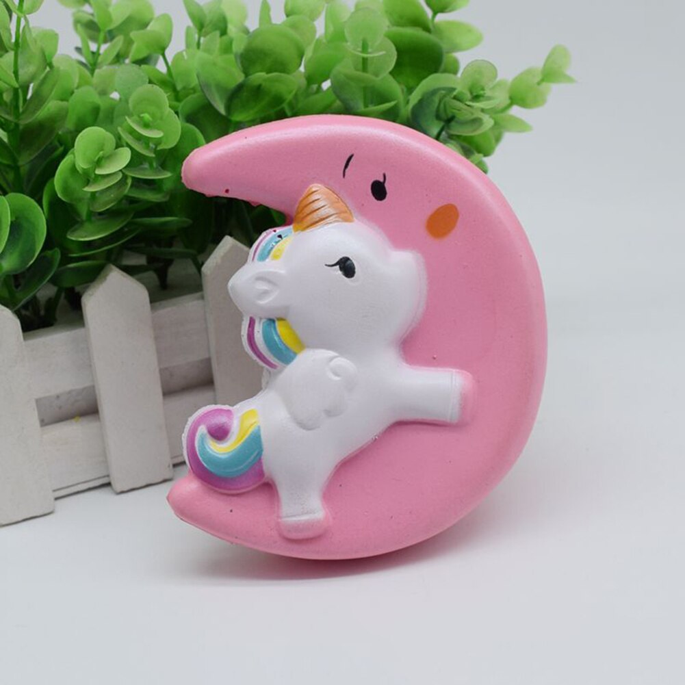 10cm Squeeze Cute Moon Horse Toy Scented Cream Slow Rising Decompression Antistress Squeeze Toy Wall Windows Decoration-ebowsos