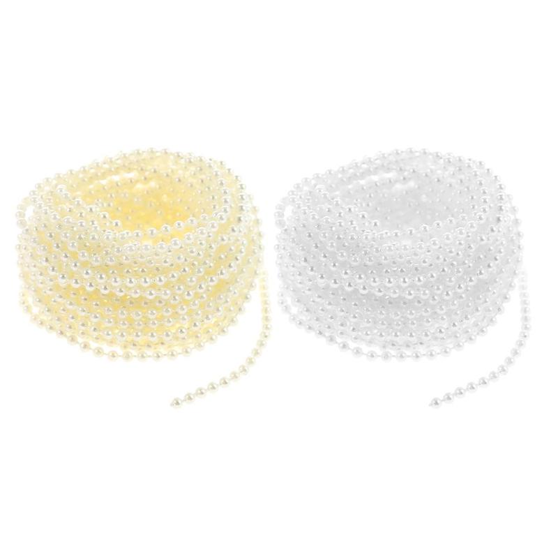 10m Imitation Pearls String Home Wedding Party Bead Decor Supplies - ebowsos