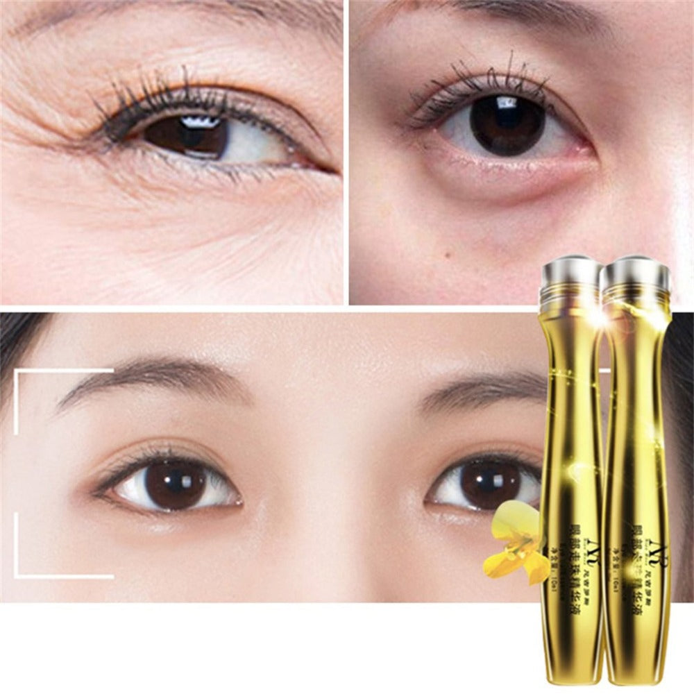 10ml Natural Plant Eye Serum Anti-Wrinkle Roll Ball Dark Circle Removel Hyaluronic Acid Moisturizing Eye Essence Cream Skin Care - ebowsos