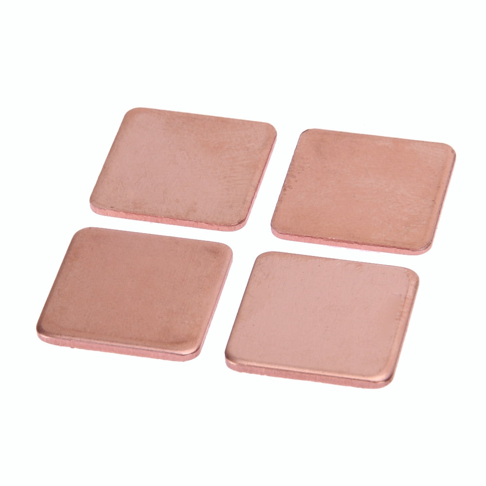 10pcs Copper Shim Pad 20mmx20mm 0.3mm-1.5mm Heatsink Copper Shim Thermal Conductive Pads for Laptop Wholesale - ebowsos