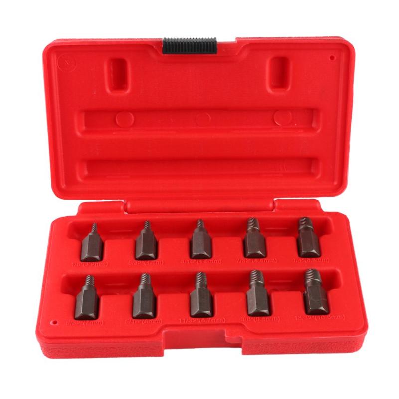 10pcs Damaged Screw Extractor Drill Bits Bolt Stud Stripped Screw Remover - ebowsos