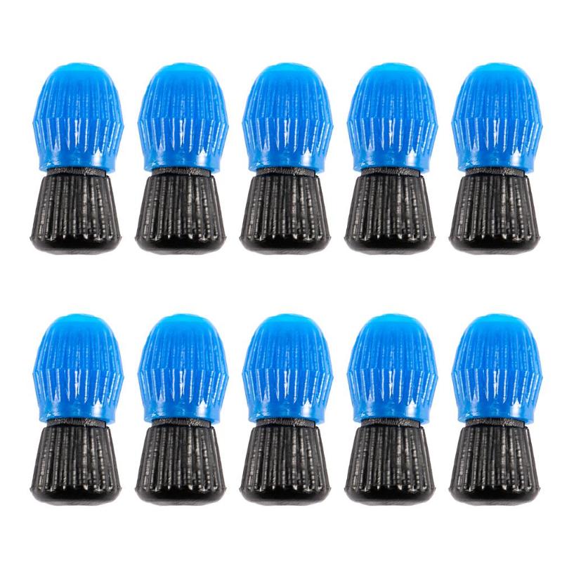 10pcs Float Black Blue Stopper Fishing Bobber Stopper Float Space Bean Fishing Line Tackle Accessories-ebowsos