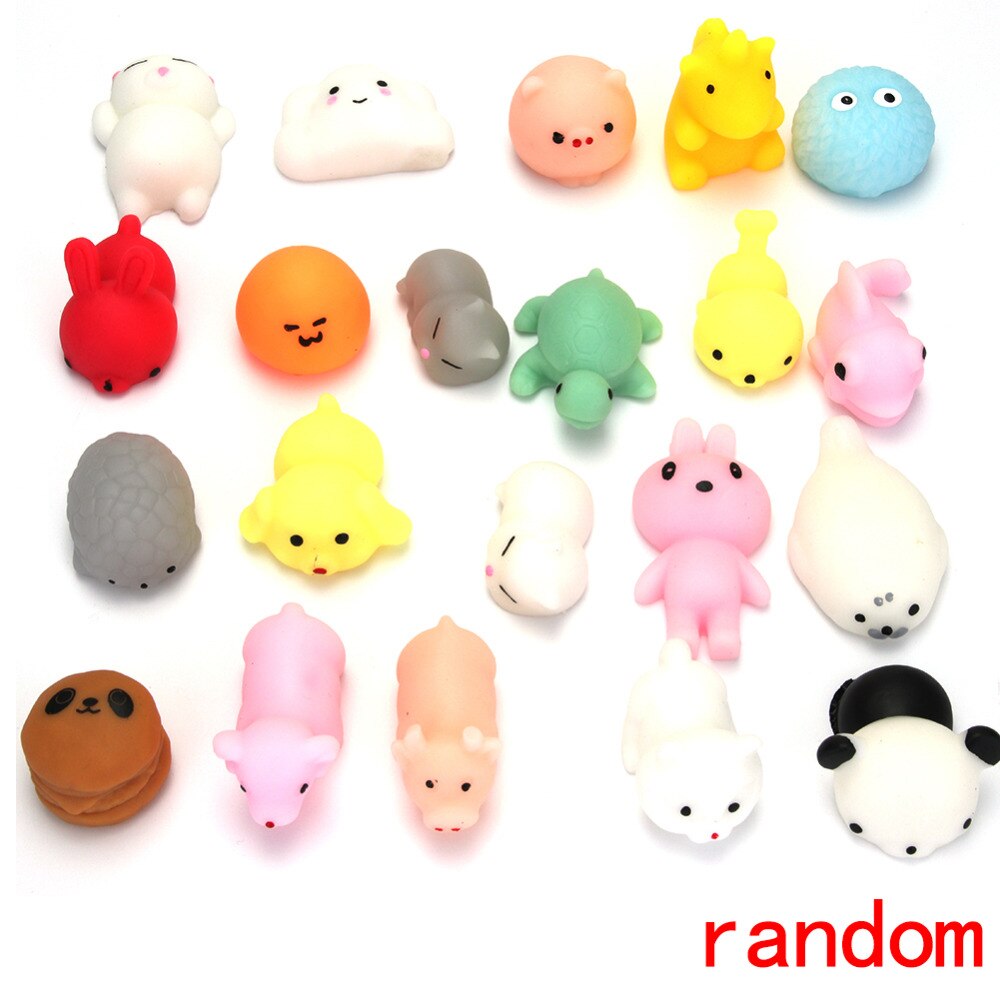 10pcs Random Styles Squeeze Toys Phone Covers DIY Accessories Silicone Fidget Hand Rising Animals Squeeze Pinch Toy Hot Sale-ebowsos