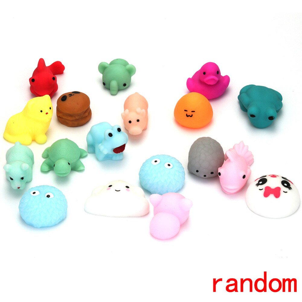 10pcs Random Styles Squeeze Toys Phone Covers DIY Accessories Silicone Fidget Hand Rising Animals Squeeze Pinch Toy Hot Sale-ebowsos