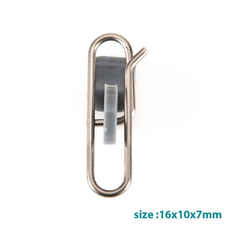 10pcs/SET Stainless Steel Impact Bait Clip Fishing Hook Decoupling Accessories-ebowsos