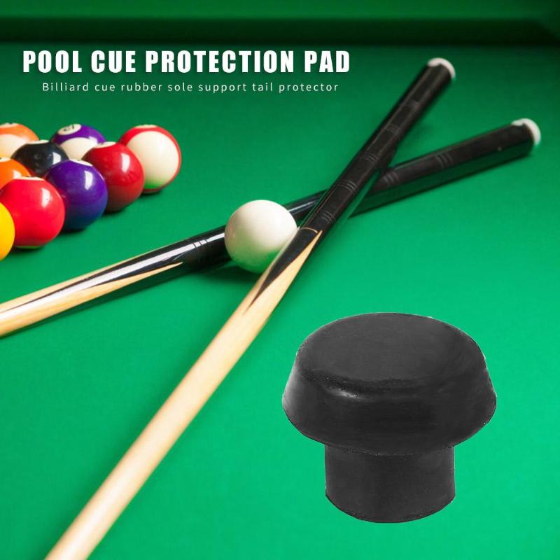 10pcs/set Billiard Cue Bottom Rubber Plug Pole Tail Protector Cover Case-ebowsos