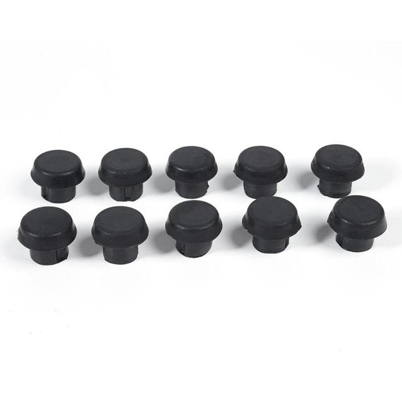 10pcs/set Billiard Cue Bottom Rubber Plug Pole Tail Protector Cover Case-ebowsos