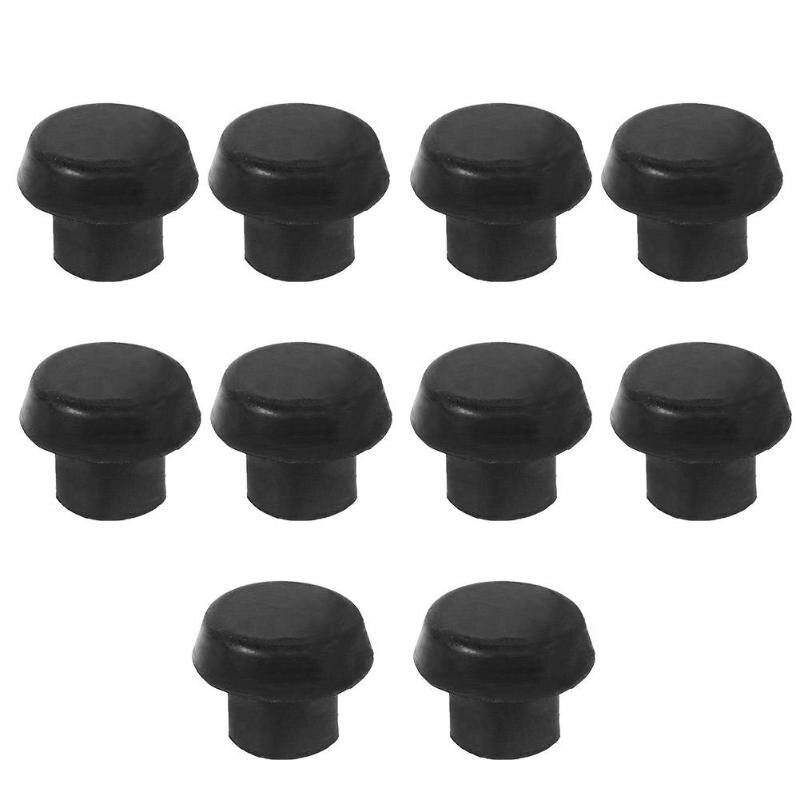 10pcs/set Billiard Cue Bottom Rubber Plug Pole Tail Protector Cover Case-ebowsos