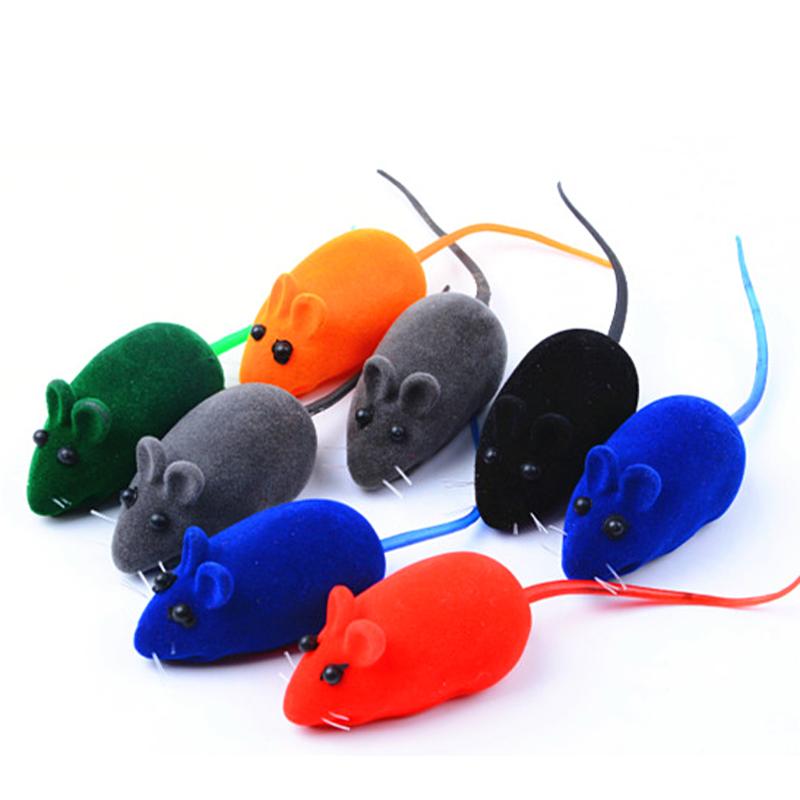 10pcs/set Mouse Cat Toy Squeak Noise Sound Rat Little Mouse Toy Dog Pet Playing Cat products Pets Cat Toy Mouse For kids Toys - ebowsos