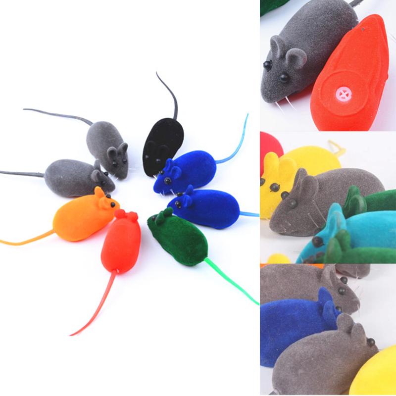 10pcs/set Mouse Cat Toy Squeak Noise Sound Rat Little Mouse Toy Dog Pet Playing Cat products Pets Cat Toy Mouse For kids Toys - ebowsos