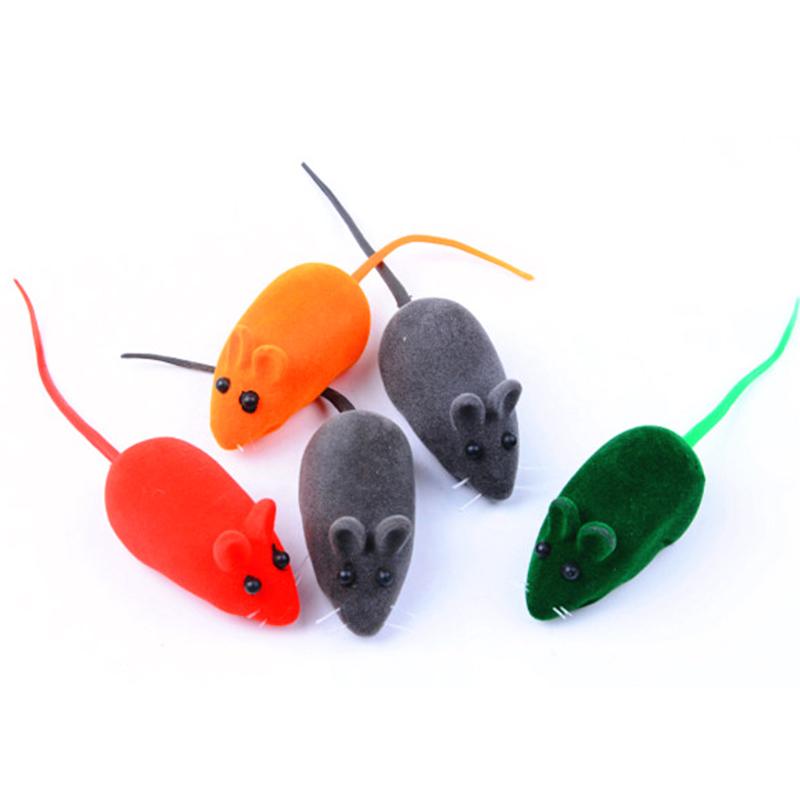 10pcs/set Mouse Cat Toy Squeak Noise Sound Rat Little Mouse Toy Dog Pet Playing Cat products Pets Cat Toy Mouse For kids Toys - ebowsos