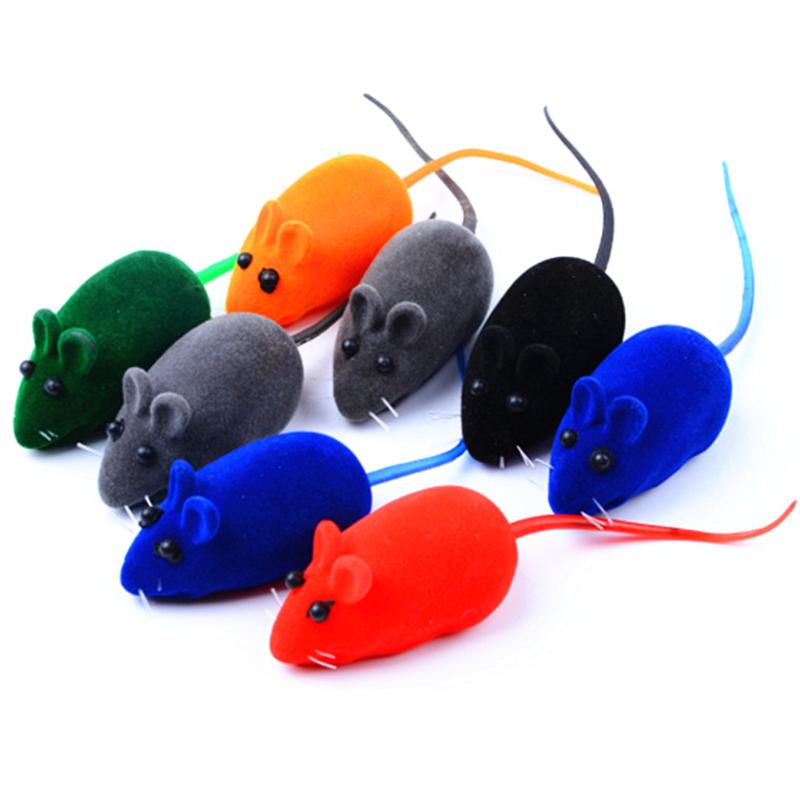 10pcs/set Mouse Cat Toy Squeak Noise Sound Rat Little Mouse Toy Dog Pet Playing Cat products Pets Cat Toy Mouse For kids Toys - ebowsos