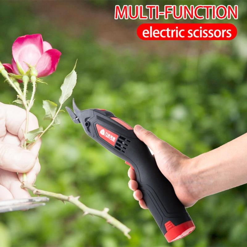 110V-220V Cordless Electric Scissors Fabric Leather Sewing Cutting Tool Pruning Garden Tools High Quality Dropshipping - ebowsos