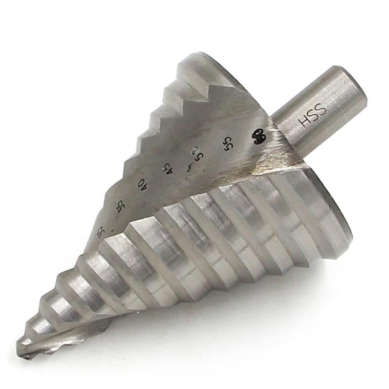 110mm Cone Hole HSS Titanium Coated Step Drill Bit Drilling Power Tools HSS 6-60mm Steel Metal Hole Cutter dropshipping - ebowsos