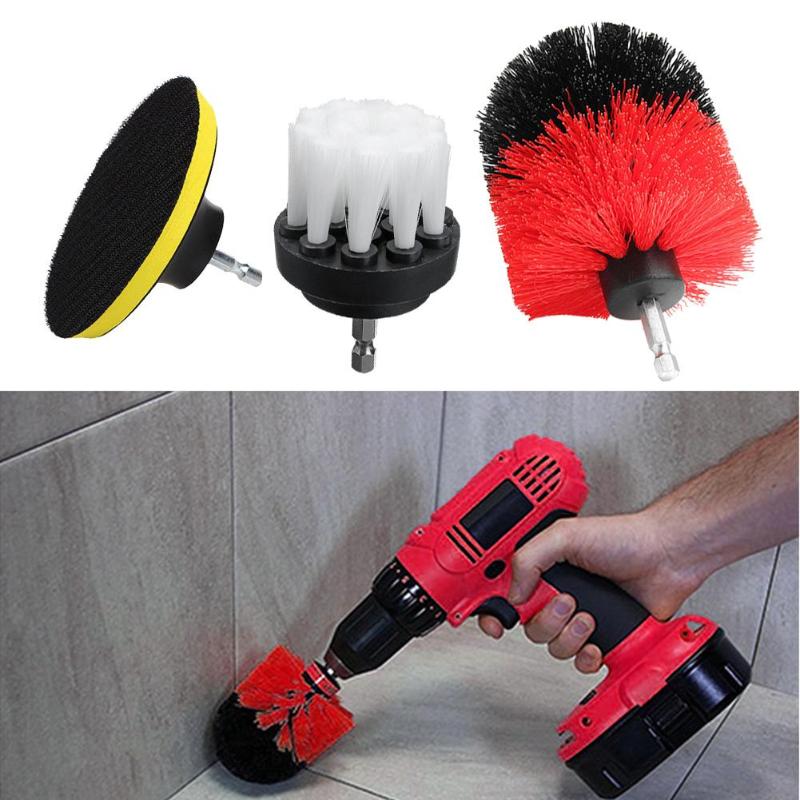 11pcs Electric Cleaning Brush High Strength Aging Resistance Set Bathroom Carpet Glass Tile Tub Cleaner Kit Home Furnishing - ebowsos