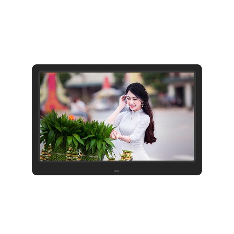 12.5Inch TFT-LCD Digital Photo Frame Alarm Clock HD 1366X768 Electronic MP3 MP4 Movie Video Player With EU Plug New Arrival - ebowsos