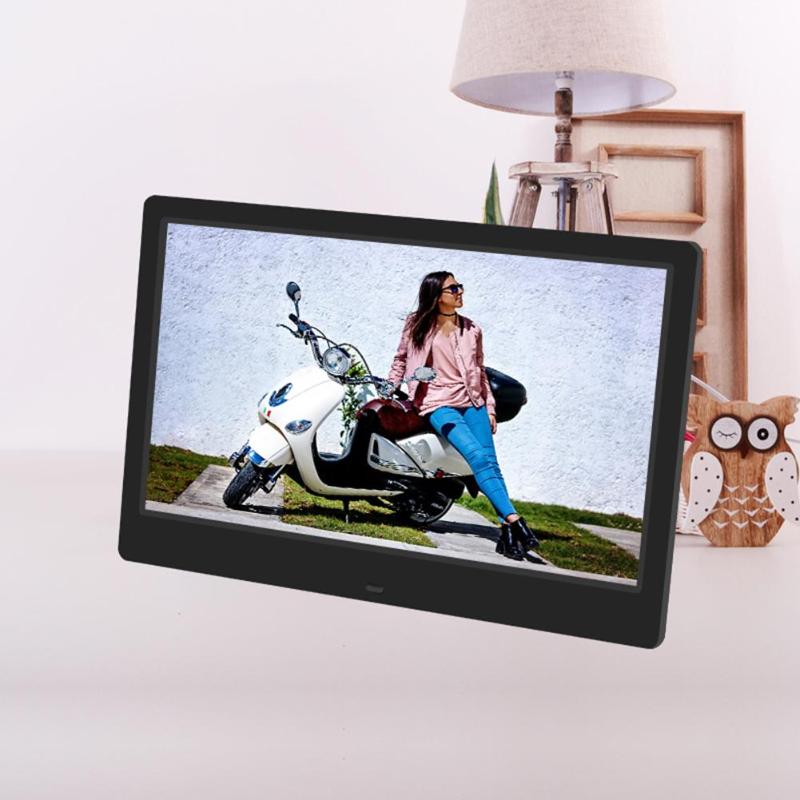 12.5Inch TFT-LCD Digital Photo Frame Alarm Clock HD 1366X768 Electronic MP3 MP4 Movie Video Player With EU Plug New Arrival - ebowsos